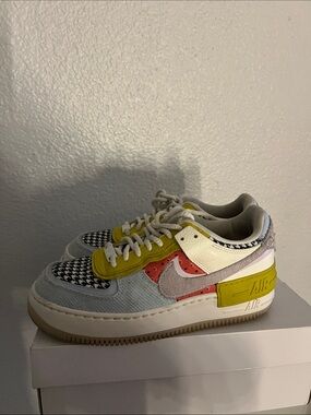 Kids Multi-Color Casual Sneakers - Yellow Accent